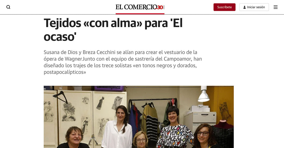 Tejidos «con alma» para 'El ocaso